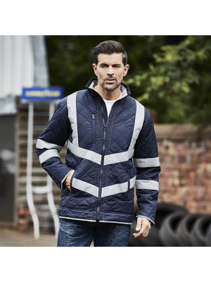 Plain Hi-vis Kensington fleece lined jacket Yoko 340 GSM